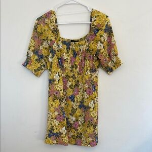 Floral Yellow Dress
